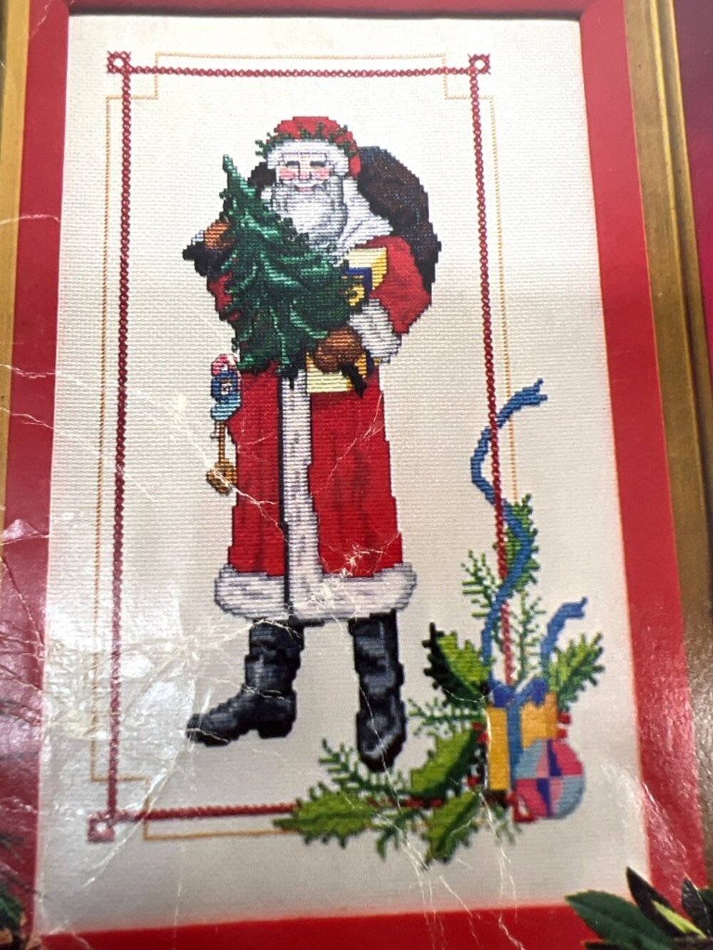 Father Christmas Cross Stitch Chart Only By Bette Ashley